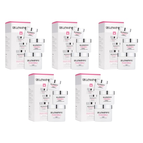 Dr. LeWinn's Private Formula 3-Cream Essentials for Day, Night & Eye Pack of 5