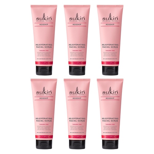 Sukin Rosehip Facial Scrub 125mL x 6 Bundle of 6