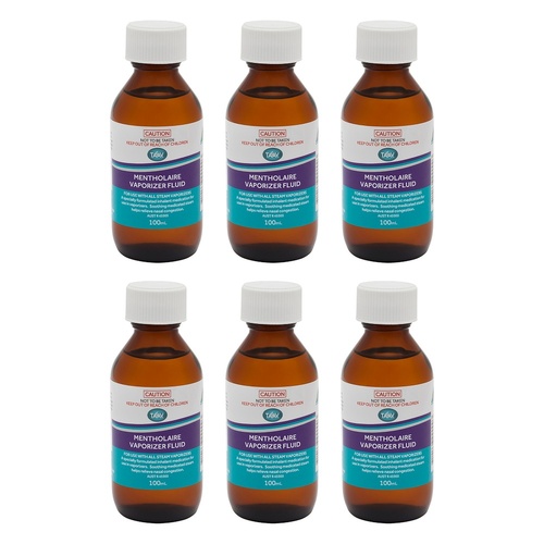 TAAV Mentholaire Vaporiser Fluid 100mL Pack of 6