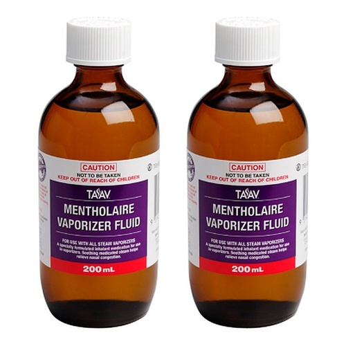 TAAV Mentholaire Vaporiser Fluid 200mL Pack of 2
