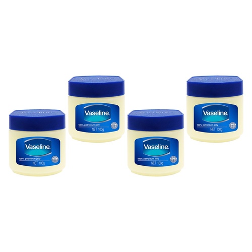 Vaseline Original Petroleum Jelly 100g Pack of 4