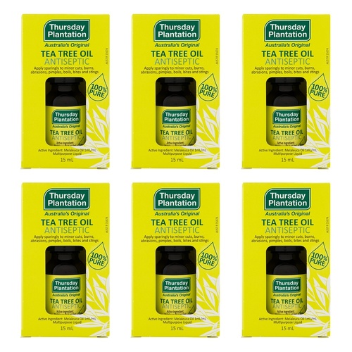 Thursday Plantation 100% Pure Tea Tree Oil 15mL Pack of 6