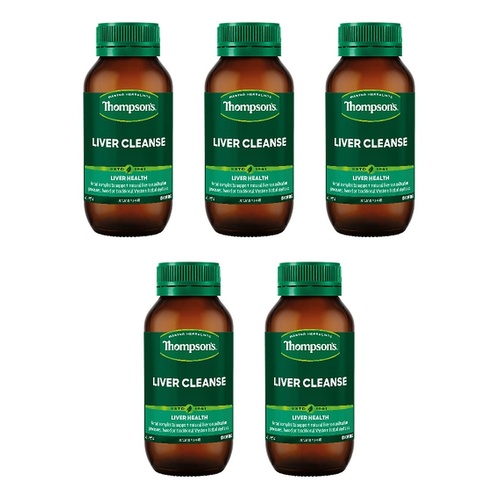 Thompson's Liver Cleanse 120 Capsules Pack of 5