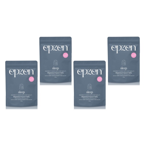 EpZen Magnesium Bath Crystals Sleep 900g Pack of 4