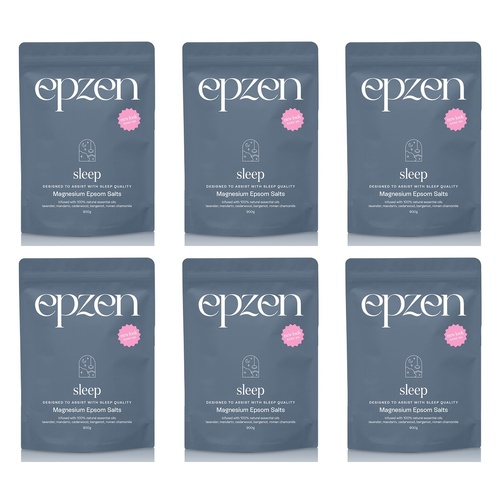 EpZen Magnesium Bath Crystals Sleep 900g Pack of 6