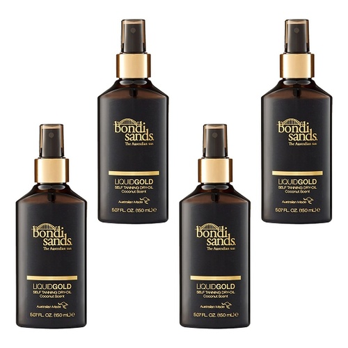 Bondi Sands Liquid Gold Self Tanning Oil 150mL Pack of 4