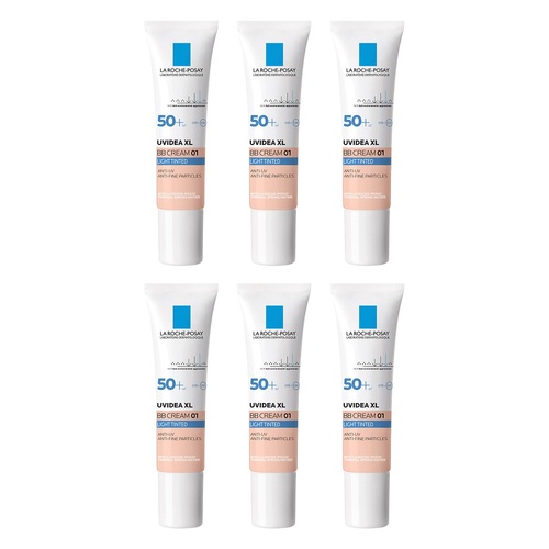 La Roche-Posay Uvidea XL BB Cream SPF50+ 01 Light 30mL Pack of 6