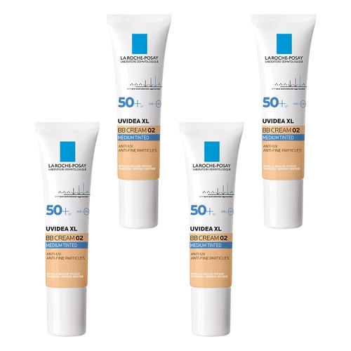 La Roche-Posay Uvidea XL BB Cream SPF 50+ 02 Medium 30mL Pack of 4