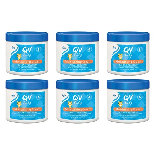 Ego QV Baby Moisturising Cream 250g Pack of 6