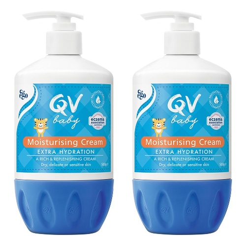 Ego QV Baby Moisturising Cream 500g Pack of 2