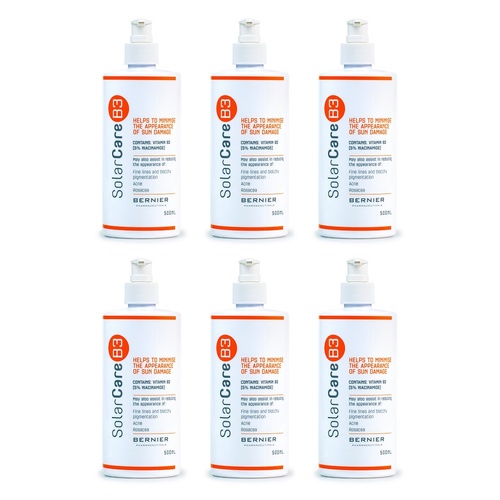 SolarCare B3 Niacinamide Pump Action Bottle 500mL Pack of 6