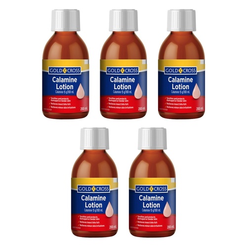 GOLDX Calamine Lotion 200mL Pack of 5