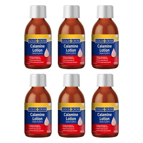 GOLDX Calamine Lotion 200mL Pack of 6