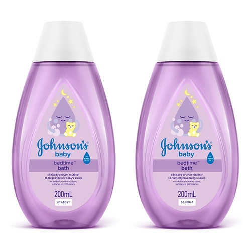 Johnson's Baby Bedtime Bath 200mL Pack of 2