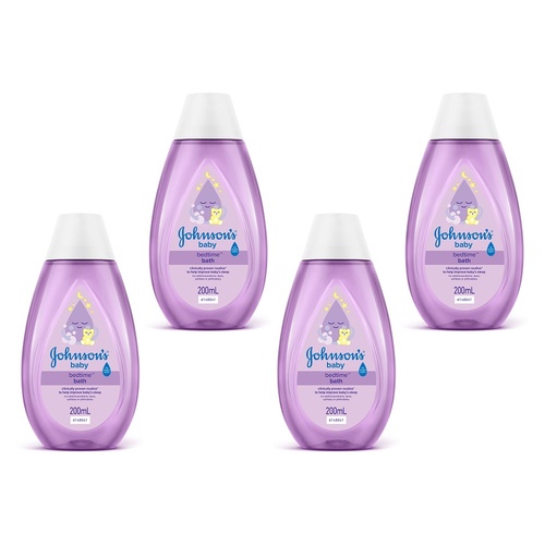 Johnson's Baby Bedtime Bath 200mL Pack of 4