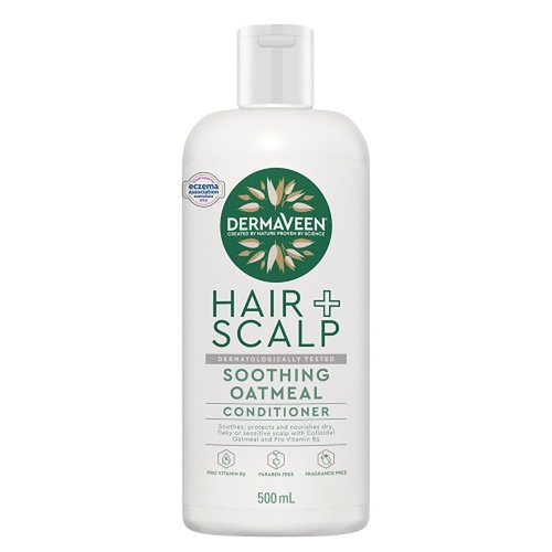 DermaVeen Oatmeal Conditioner for Dry, Flaky or Sensitive Scalps 500mL