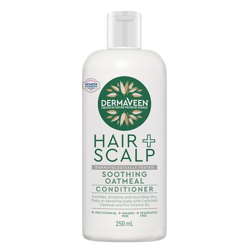 DermaVeen Oatmeal Conditioner for Dry, Flaky or Sensitive Scalps 250mL