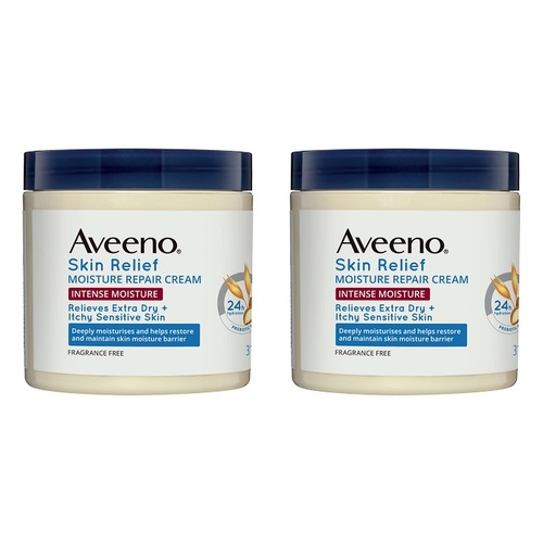 Aveeno Skin Relief Intense Moisture Repair Body Cream 311g Pack of 2