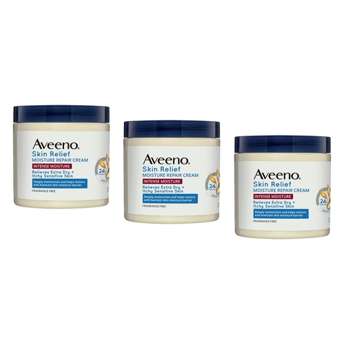 Aveeno Skin Relief Intense Moisture Repair Body Cream 311g Pack of 3