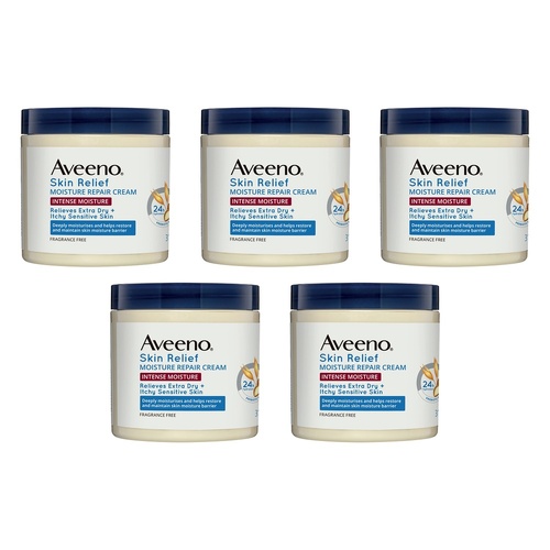 Aveeno Skin Relief Intense Moisture Repair Body Cream 311g Pack of 5