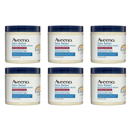 Aveeno Skin Relief Intense Moisture Repair Body Cream 311g Pack of 6
