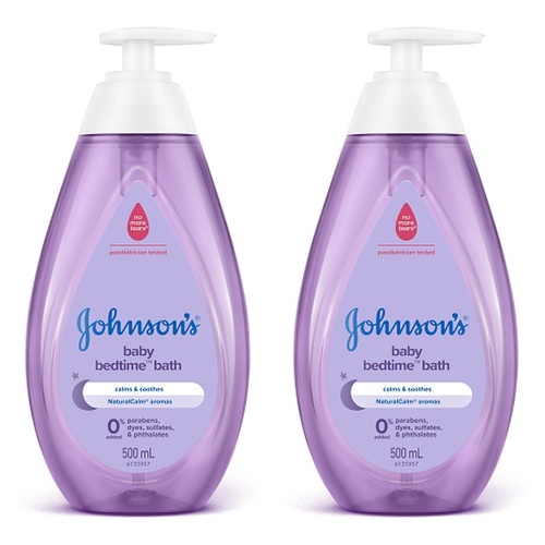 Johnson's Baby Bedtime Bath 500mL Pack of 2
