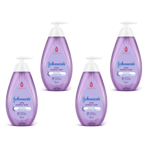 Johnson's Baby Bedtime Bath 500mL Pack of 4