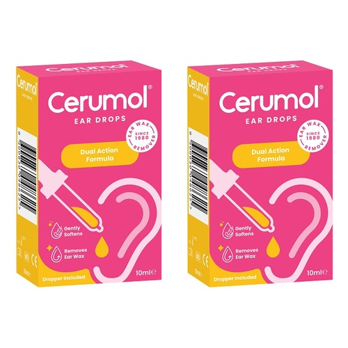 Cermol Ear Drops 10mL Pack of 2