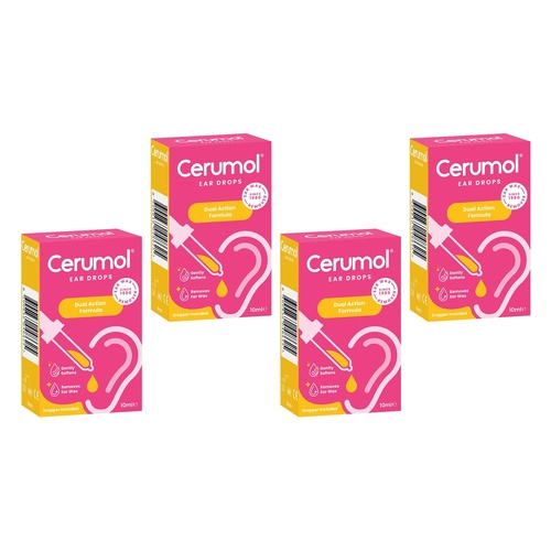 Cermol Ear Drops 10mL Pack of 4
