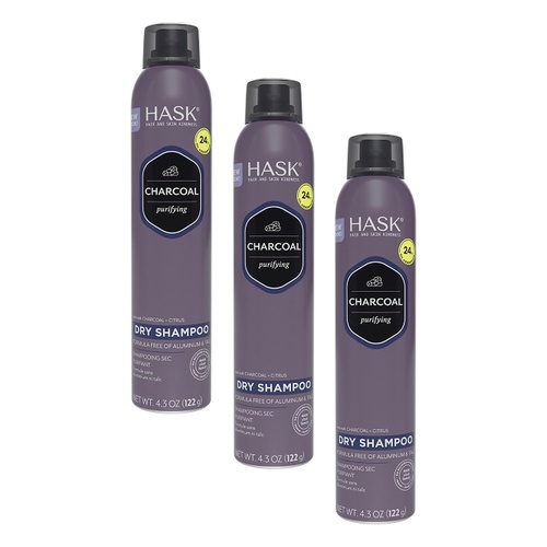 Hask Charcoal Purifying Dry Shampoo 122g Pack of 3