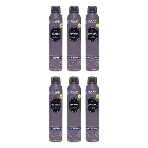 Hask Charcoal Purifying Dry Shampoo 122g Pack of 6