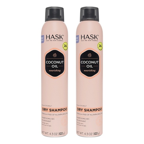 Hask Coconut Nourishing Dry Shampoo 122g Pack of 2