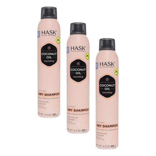 Hask Coconut Nourishing Dry Shampoo 122g Pack of 3