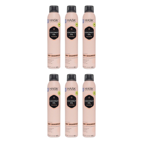 Hask Coconut Nourishing Dry Shampoo 122g Pack of 6