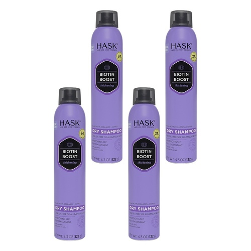 Hask Biotin Boost Thickening Dry Shampoo 122g Pack of 4