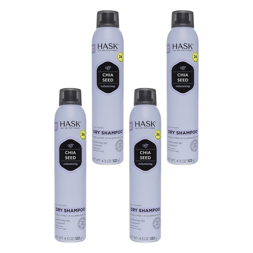 Hask Chia Seed Volumizing Dry Shampoo 122g Pack of 4