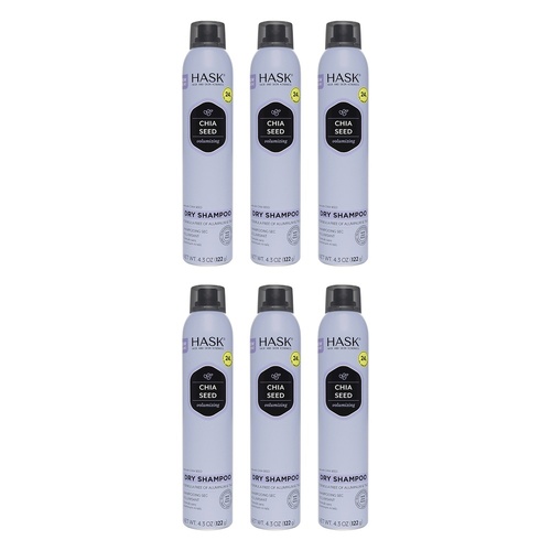 Hask Chia Seed Volumizing Dry Shampoo 122g Pack of 6
