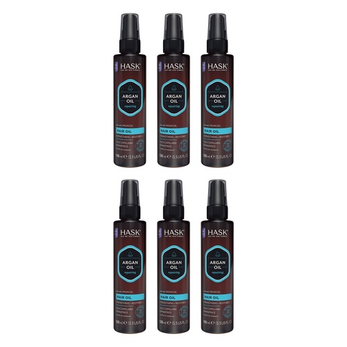 HASK Argan Oil Repairing Hair Oil 100mL Pack of 6