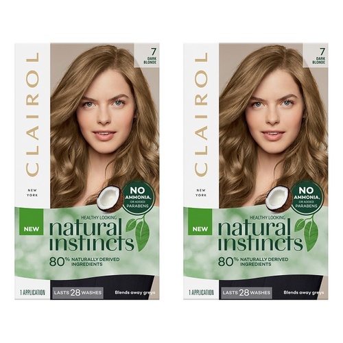 Clairol Natural Instincts 7 Dark Blonde Pack of 2