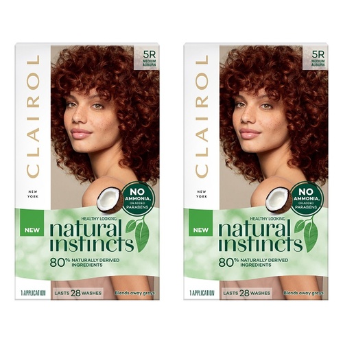 Clairol Natural Instincts 5R Medium Auburn Pack of 2