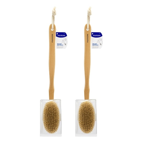 Manicare Wooden Bath Brush x 12 Bundle of 2