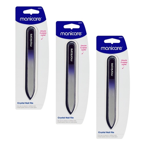 Manicare Crystal Nail File Pack of 3