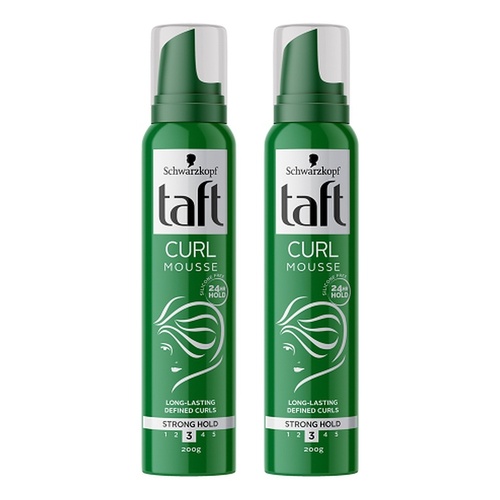 Schwarzkopf Taft Curl Defining Mousse 200g Pack of 2