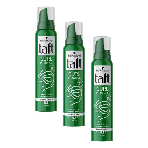 Schwarzkopf Taft Curl Defining Mousse 200g Pack of 3