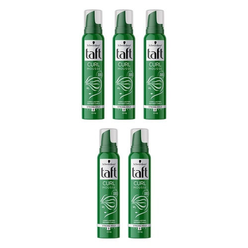 Schwarzkopf Taft Curl Defining Mousse 200g Pack of 5