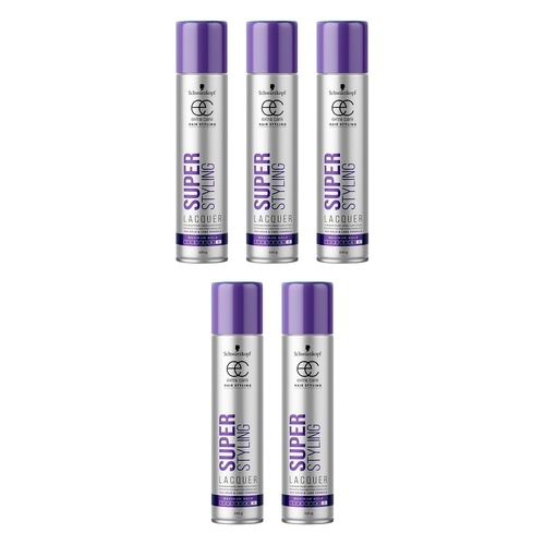 Schwarzkopf Extra Care Super Styling Lacquer Maximum Hold 100g Pack of 5