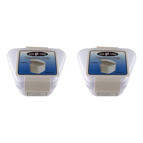 Denture Bath Pack of 2