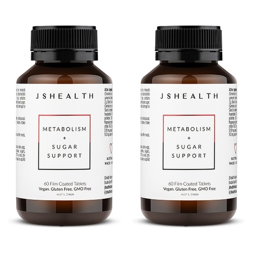 JSHealth Metabolism + Sugar Support 60 Tablets Pack of 2