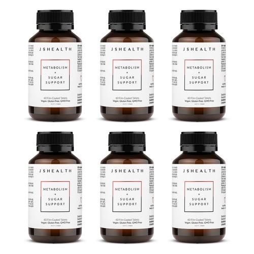JSHealth Metabolism + Sugar Support 60 Tablets Pack of 6