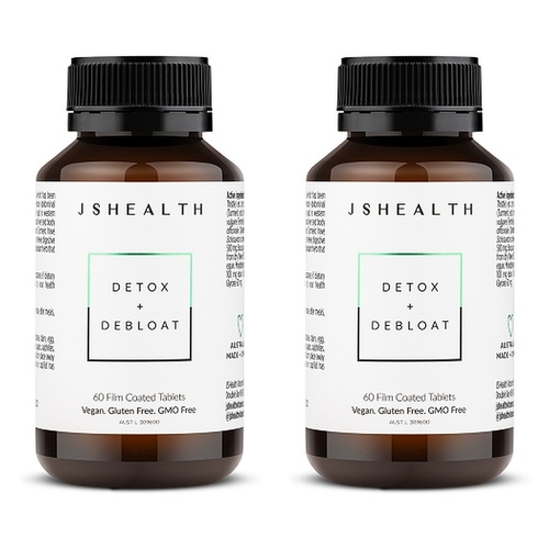JSHealth Detox + Debloat 60 Tablets Pack of 2